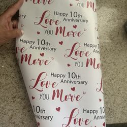 10 Year anniversary Wrapping Paper