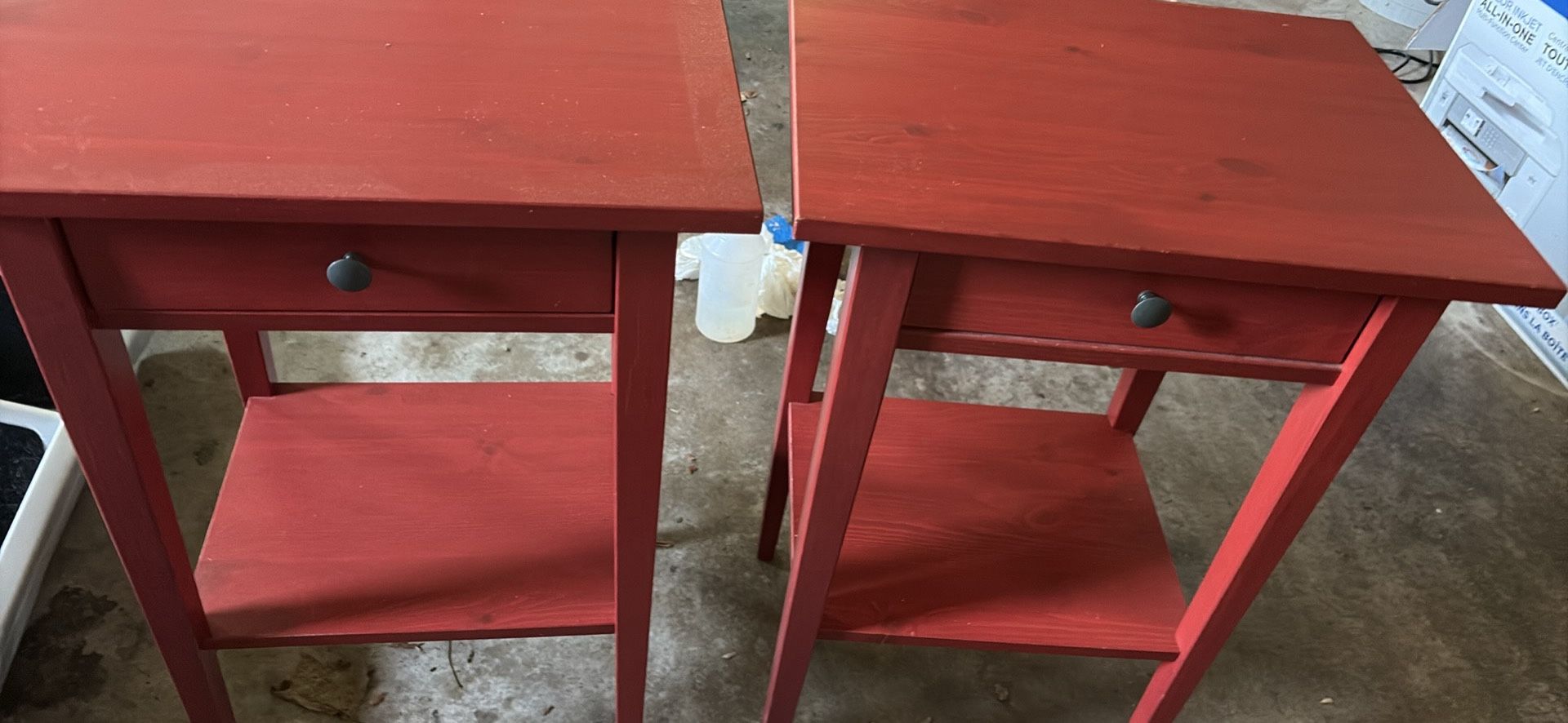 2 Brand IKEA hemnes Side Tables