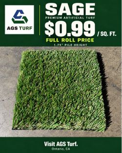 Artificial Turf – High Quality – $0.99/sq ft 🌱