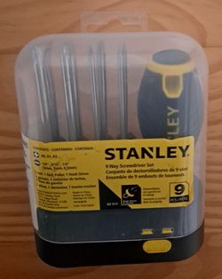 9 pieces screwdriver set Stanley