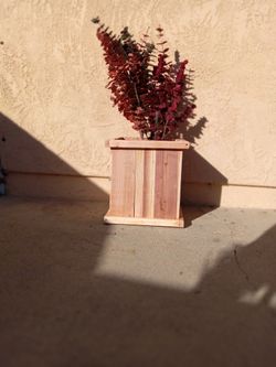 Cedar Planter Vertical Style Modern Look Ground Base Floor