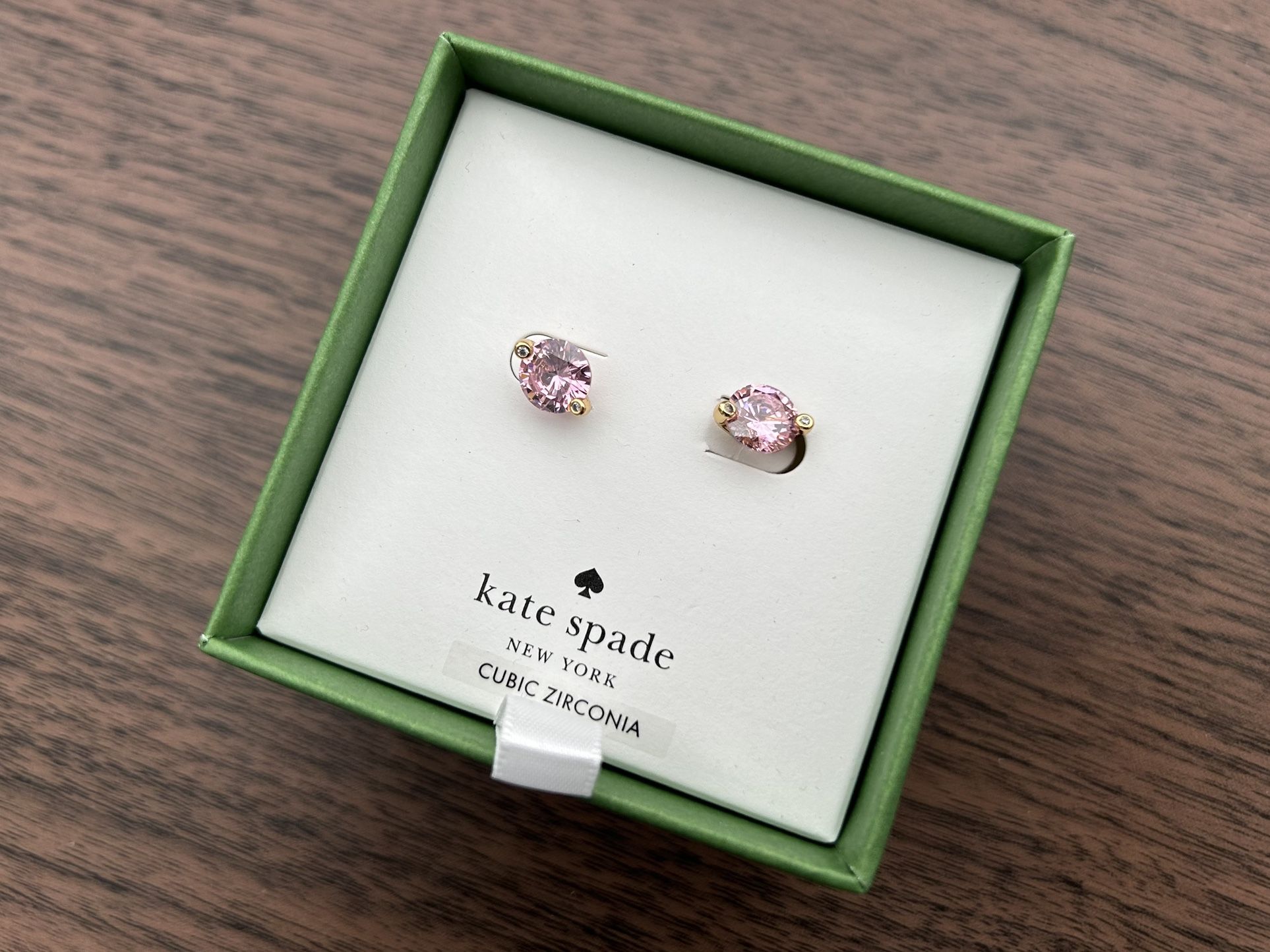 $32 for Kate Spade ♠️ Pink Gold Stud Earrings