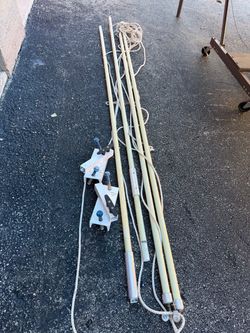 Marine boat Mooring whips poles pair x 2