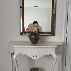 Wood Console Foyer Table 
