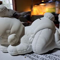 Teddy Bear Bank To Paint "Ceramic"