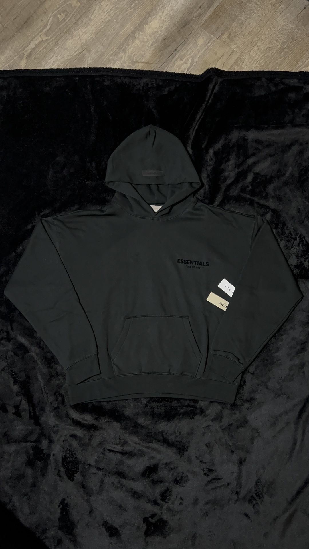 Essentials Hoodie Stretch Limo Black
