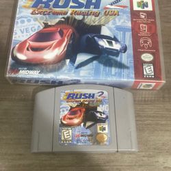 Rush 2 Extreme Racing USA Nintendo 64 N64 Cartridge Only Tested and Working