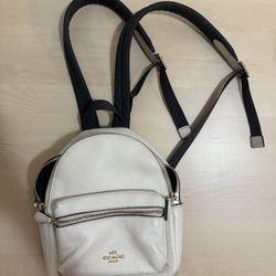Coach leather mini backpack
