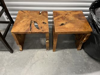Live Edge End Tables (2)
