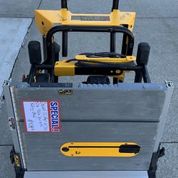 Dewalt 15 Amp 10” Job Site Table Saw With Rolling Stand 
