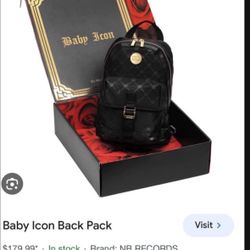 Mc Magic Baby Icon Back Pack Black Bag