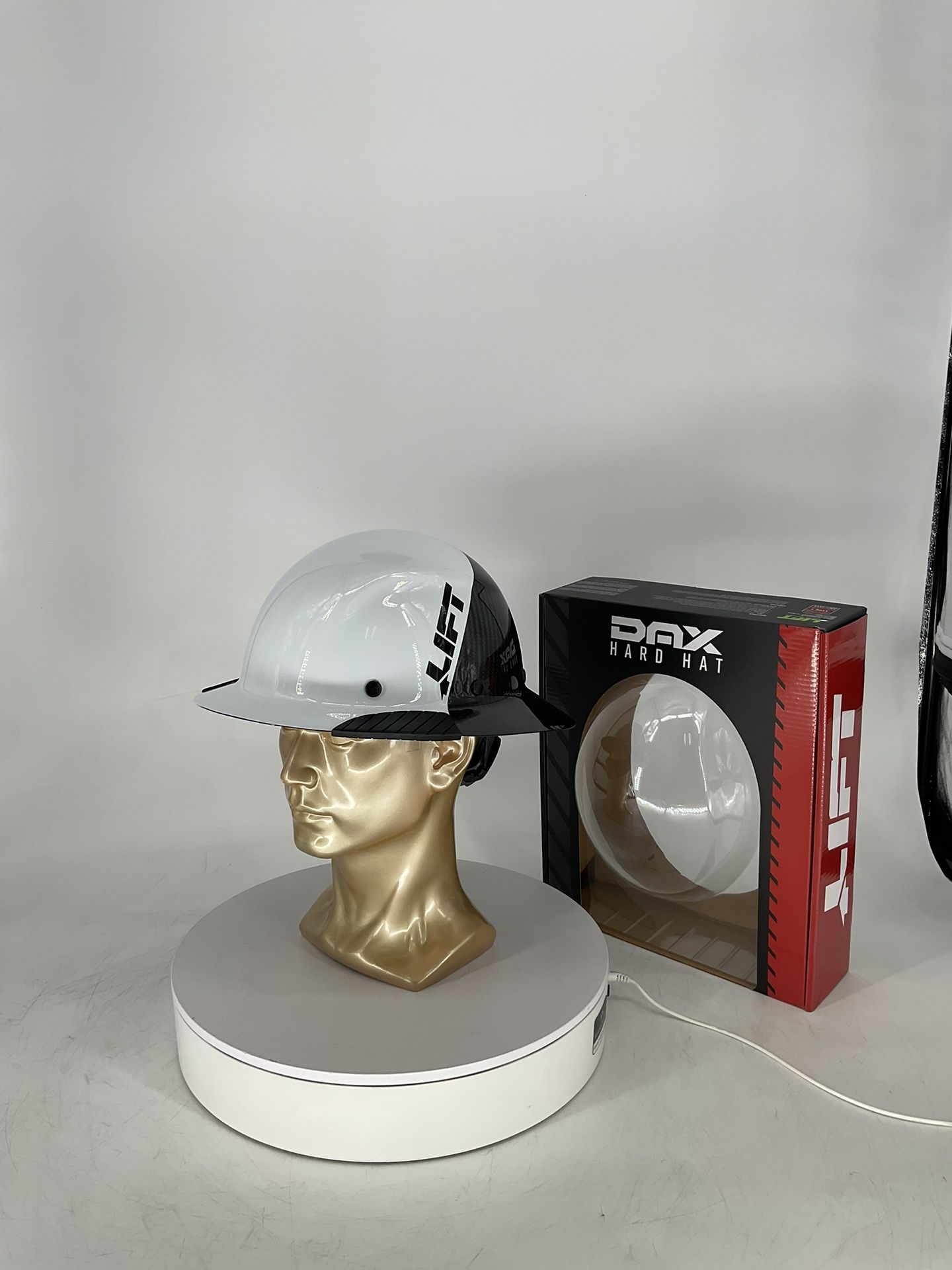 LIFT DAX Carbon Fiber Full Brim 50-50 (White/Black)/ HDF50C-19WC