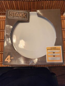 Stakk 10.5" Dinner Plates Set Of 4 New