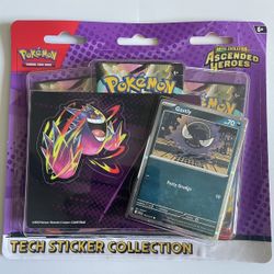 Pokémon TGG Mega Evolution Ascended Heroes Tech Sticker Collection Gastly