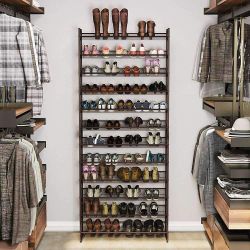 12-Tier Metal Shoe Storage Organizer