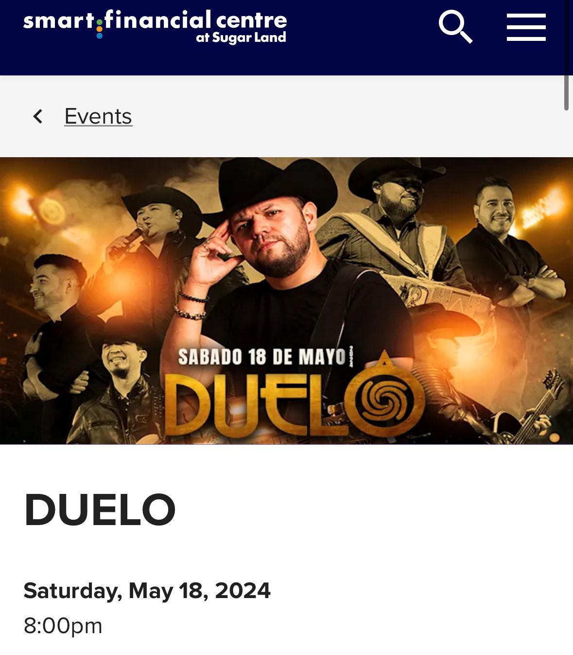 Duelo Concert Saturday 