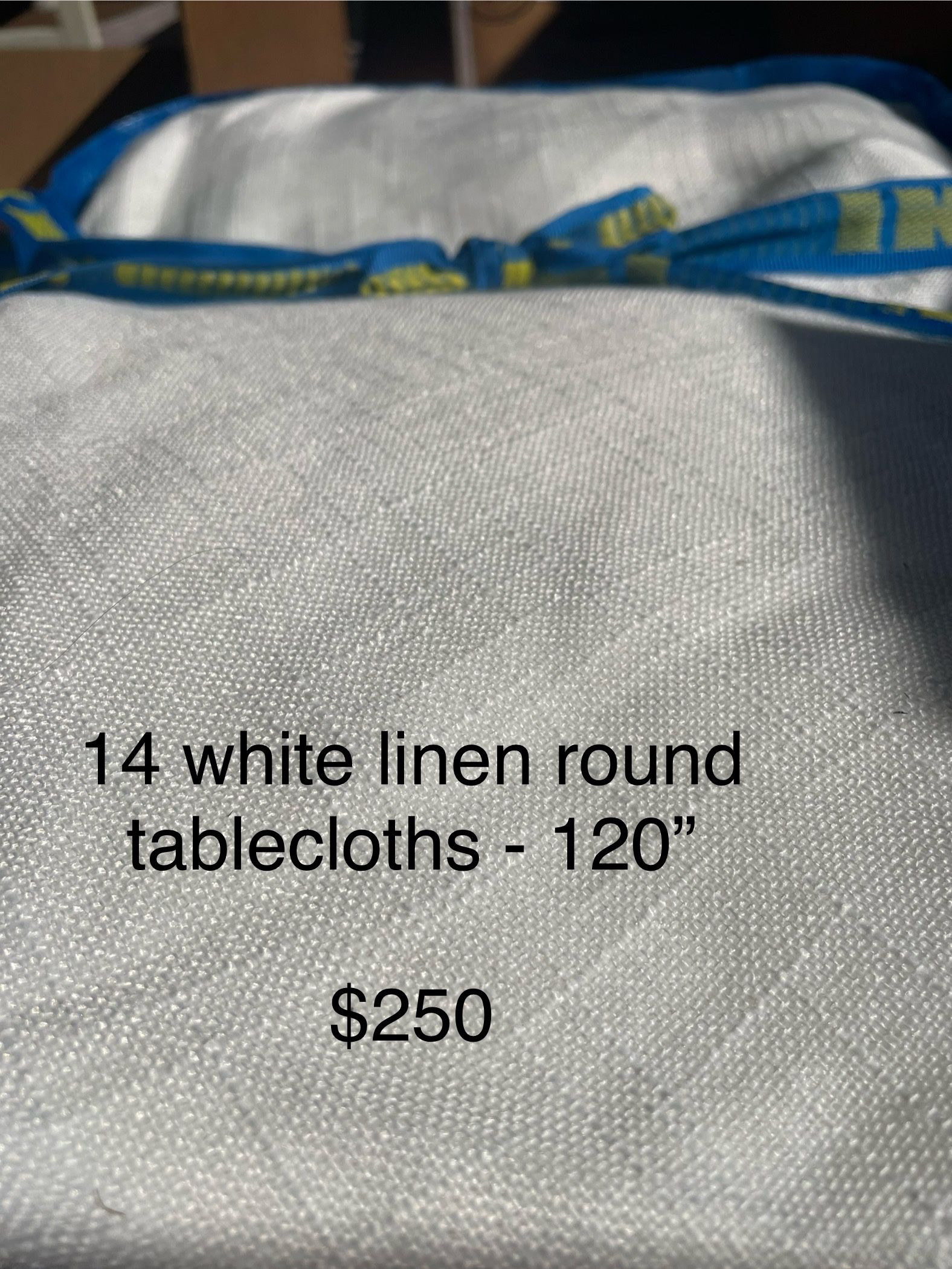 Linen 120” Round Tablecloths - 14 