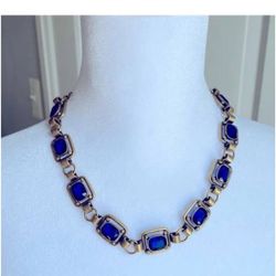 Madewell 1937 Royal Blue/Gold Necklace