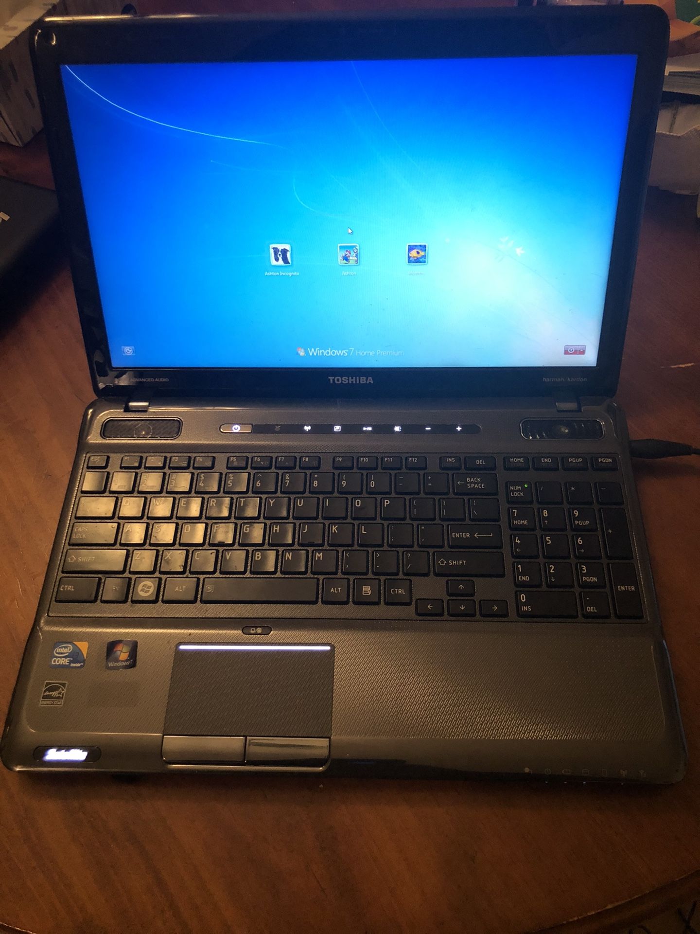 Toshiba Satellite Laptop. Not A Gaming Laptop But Works Great Foe Emails And YouTube Etc