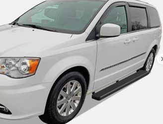 LA Zona AUto Parts 2011 to 2020 Dodge Caravan Black 5 inch Running Boards Side Step Estribos Negros Escalon 