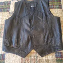 Mens Leather Vest