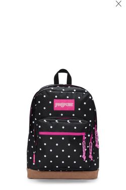 Black and pink backpack