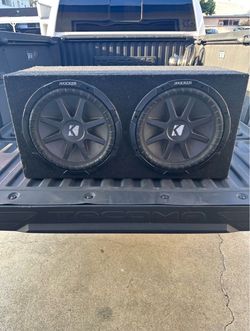 Dual Kicker Subwoofers in Ported Box