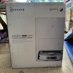 ECOVACS DEEBOT TEO Omni Robot Vacuum and Mop,Hot Water Mop Washing,Auto Hot Air-Drying,9mm AutoMop Lifting,Dual Spinning Mops,Self-Emptying,6000Pa Suc