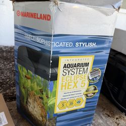 $45 MARINELAND 5G AQUARIUM SYSTEM ECLIPSE HEX 5