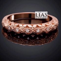 New 18k Rose Gold Wedding Ring 