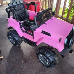 Pink Jeep Toy Car For Little Kids
