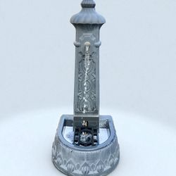 Outdoor Water Feature Fountain Column Spout Pool Yard Garden Porch Patio Sculpture