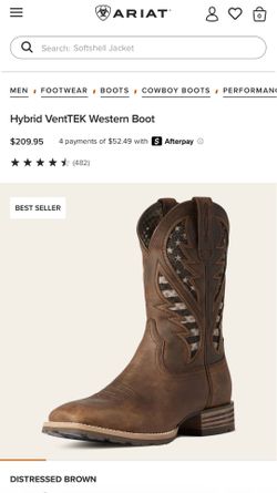 ARIAT Hybrid VentTEK Western Boots 12D