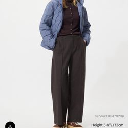 UNIQLO Brushed Jersey Wide Pants