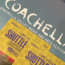 Coachella weekend 2 SUNDAY ONLY SHUTTLE PASS