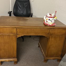 Desk And File Cabinet