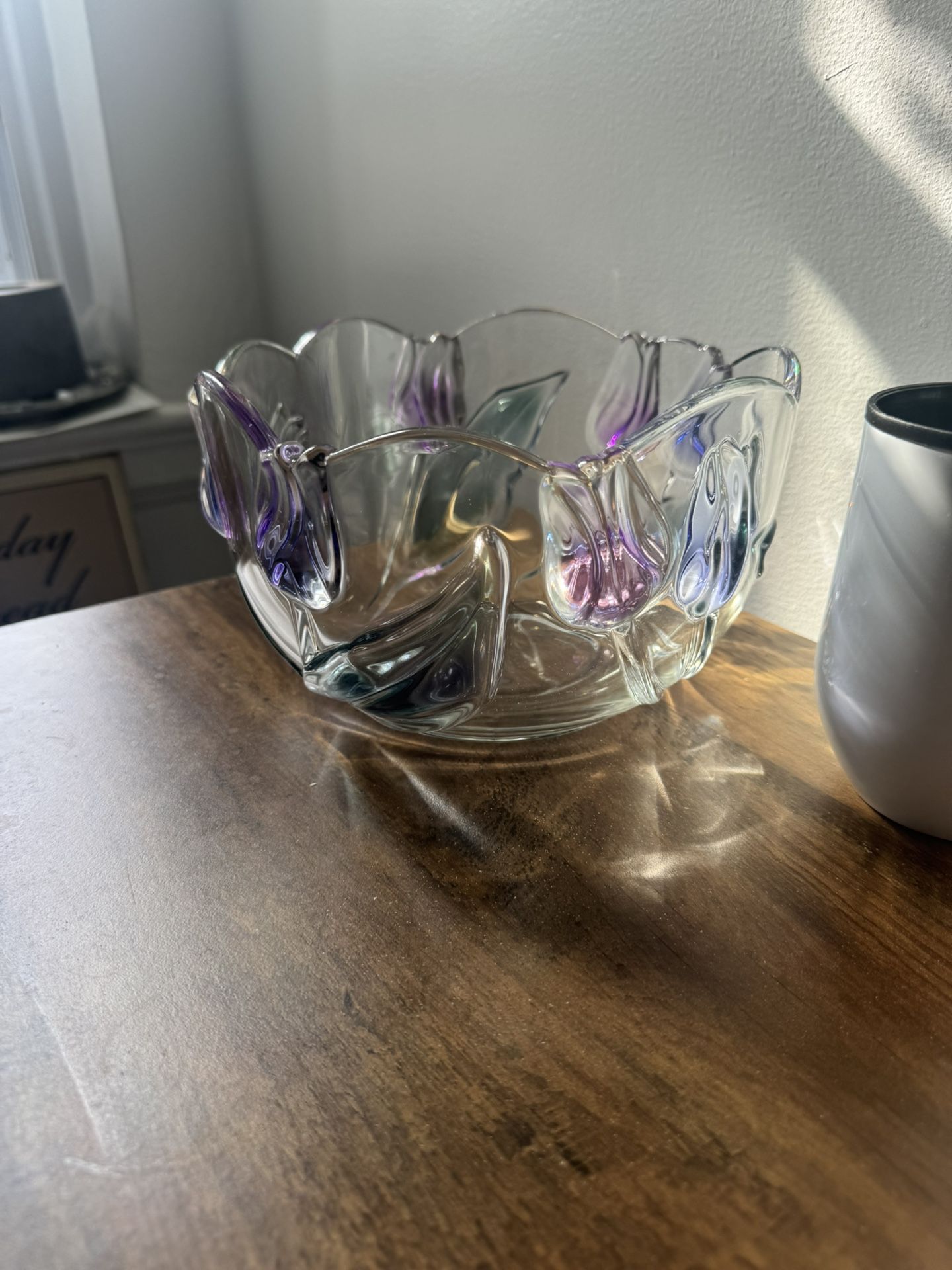 wonderful glass bowl for fruits or something else?