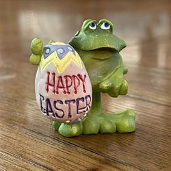Adorable Russ Berrie Toadily Yours Small Easter Frog Figurine