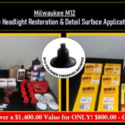 Deluxe Pro Headlight Restoration System/w Dual M12