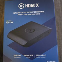 Elgato - HD60 X 1080p60 HDR10 External Capture Card for Nintendo Switch 2, PS5, PS4/Pro, Xbox, PC, and Mac - Black