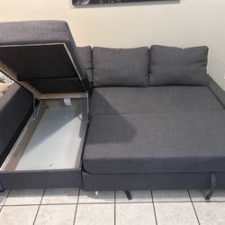 Free Delivery Sectional Couch With Pull Our Bed And Storage