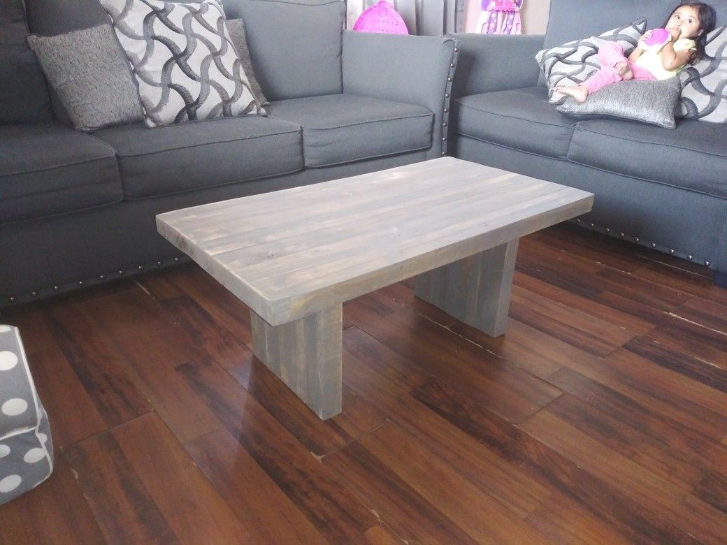 Modern rustic coffee table