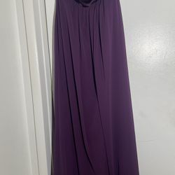 $15 Long Dress Dark PURPLE S8 Prom Evening