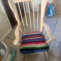Refurbished Wood Rocking Chair