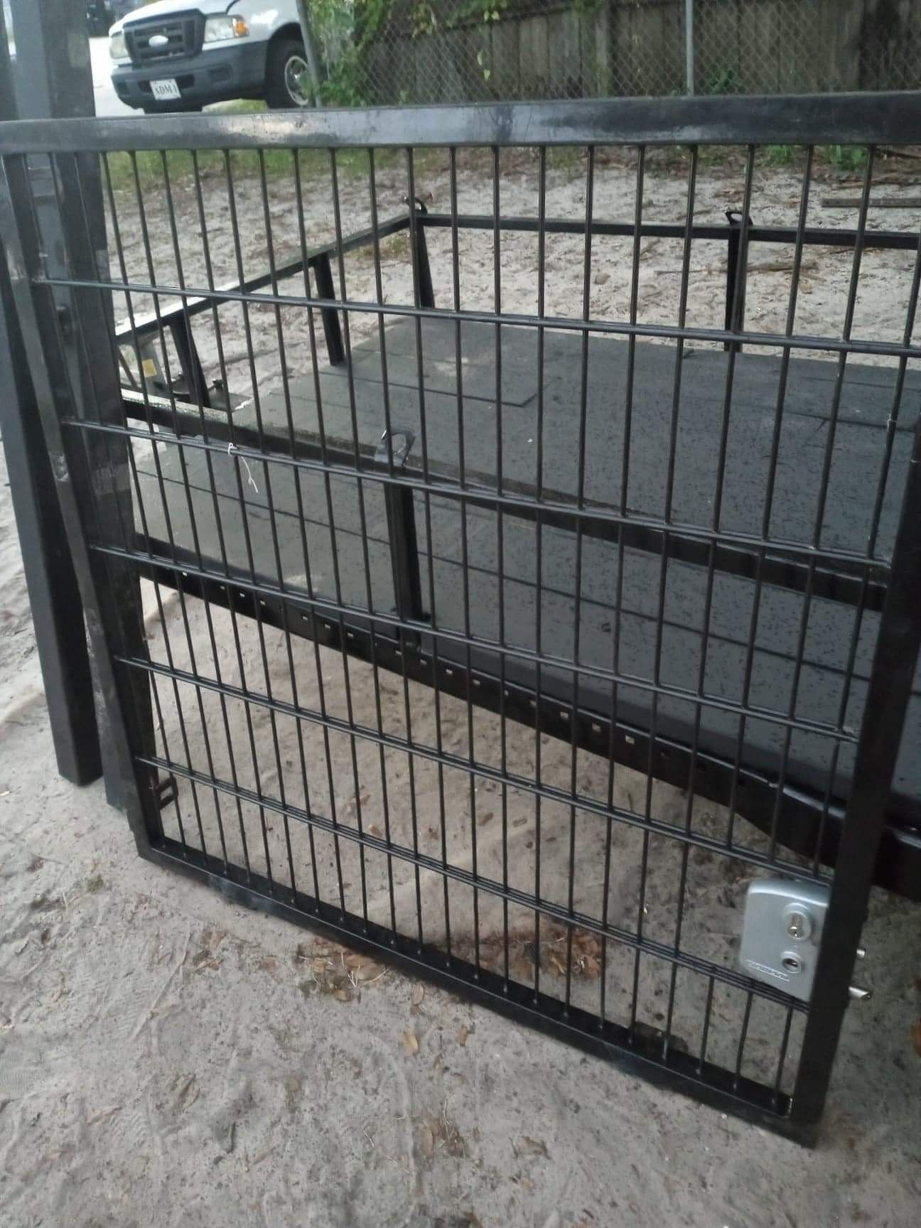 New heavy duty steel gate. With post period brand new locks and key