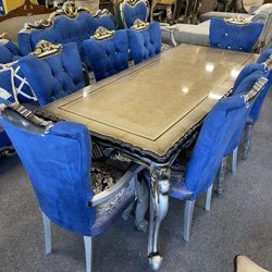 New Dining Table With 8 Chairs - Delivery And Financing Available 