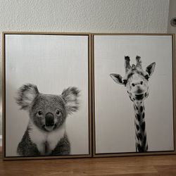 Framed Canvas Animal Prints