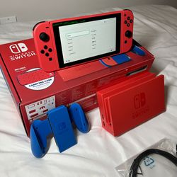  Nintendo Switch - Mario Red & Blue Edition - Switch : Video  Games