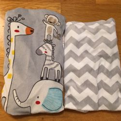 2 x Ultra Plush Changing Table Pad Cover, Koala Baby & Summer, Gray