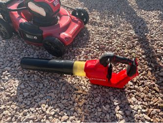 Craftsman electric lawnmower and leaf blower